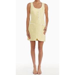 Amanda Uprichard | Dresses | Yellow Sleeveless Mini Dress | Poshmark